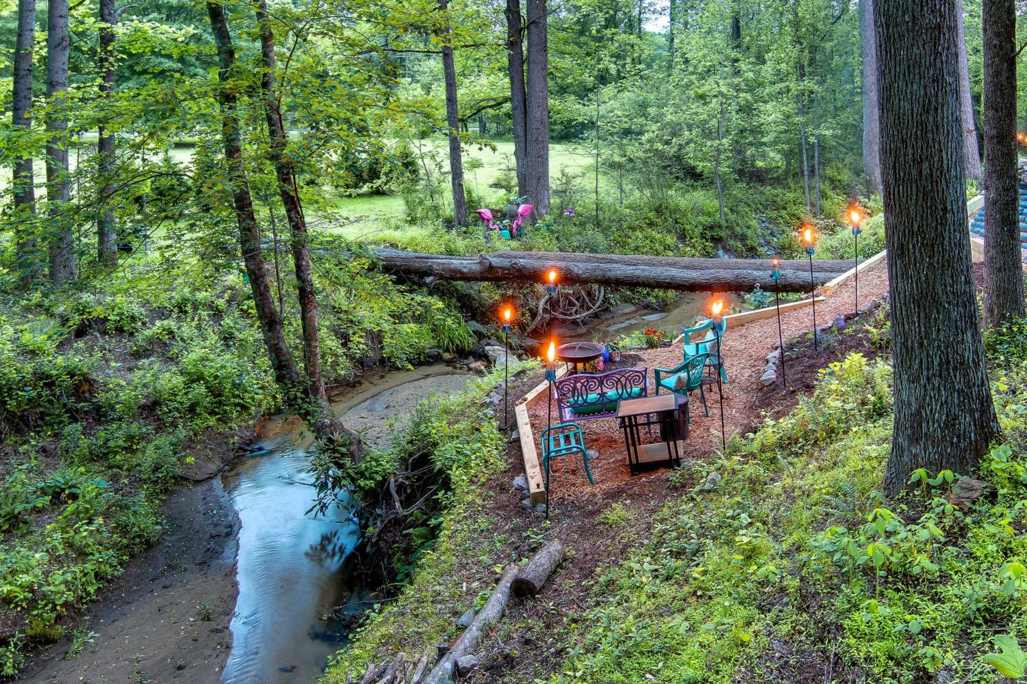 Creekside Hendersonville Haven Hot Tub And Fire Pit 外观 照片