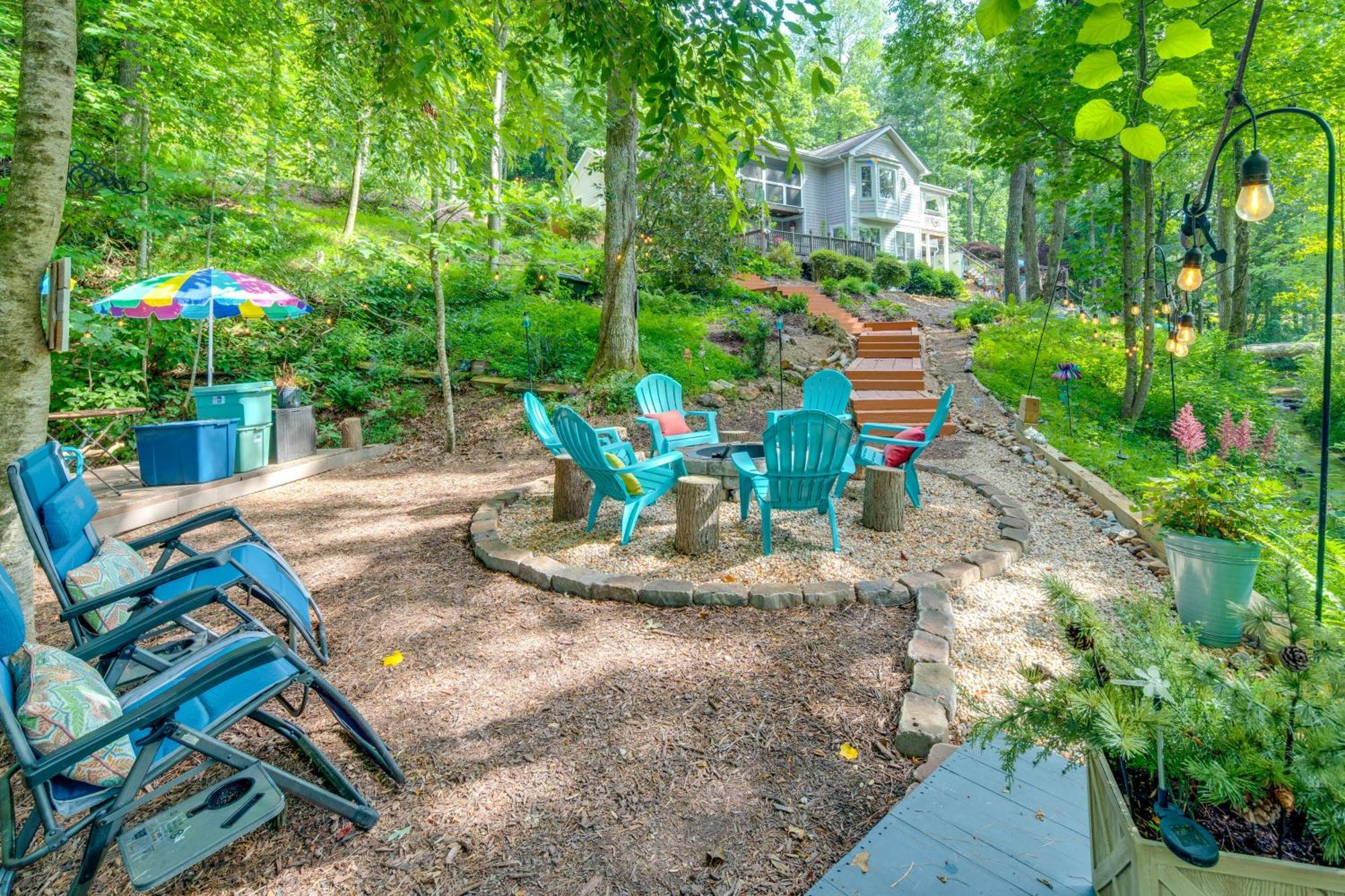 Creekside Hendersonville Haven Hot Tub And Fire Pit 外观 照片