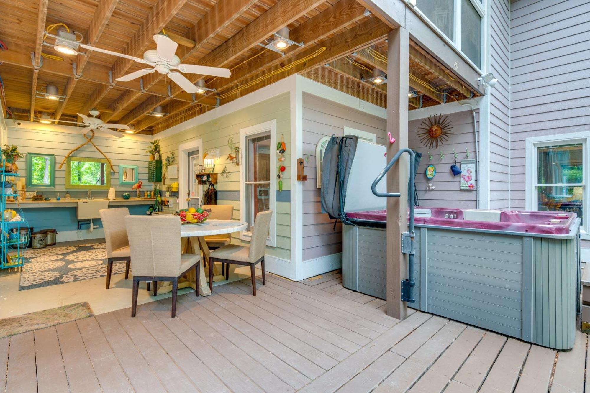 Creekside Hendersonville Haven Hot Tub And Fire Pit 外观 照片