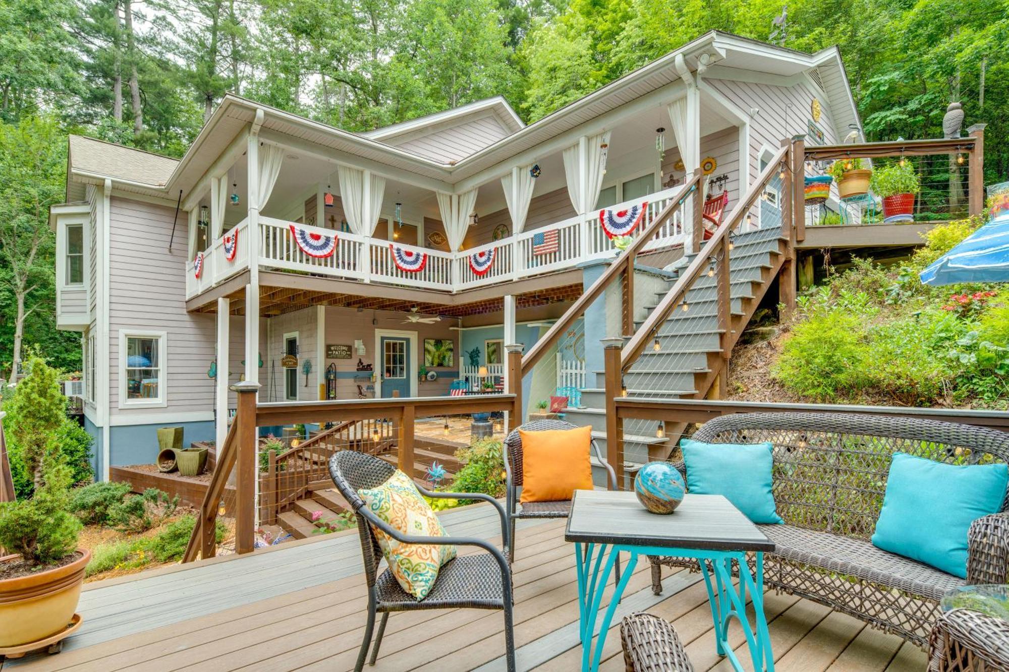 Creekside Hendersonville Haven Hot Tub And Fire Pit 外观 照片