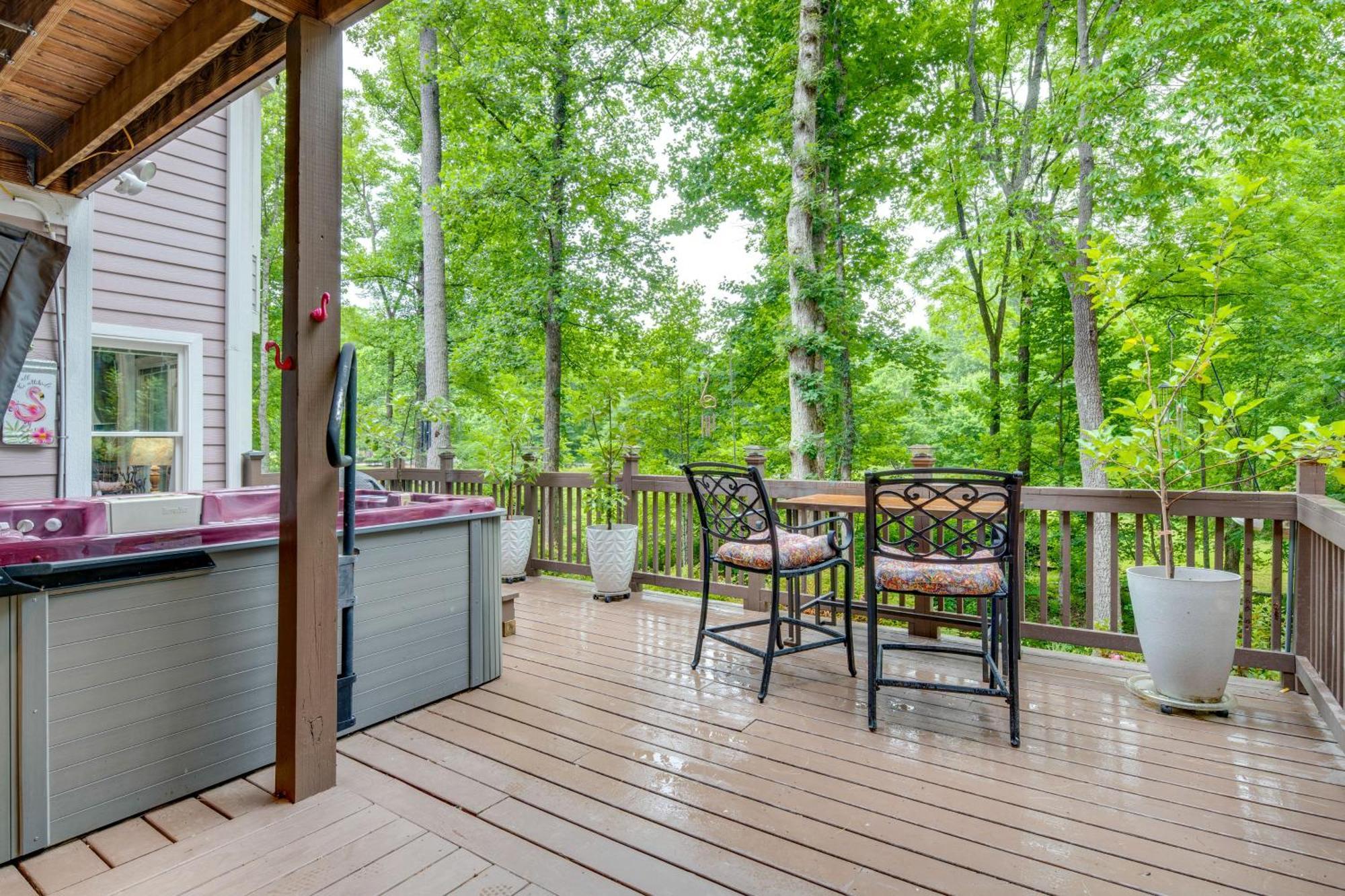 Creekside Hendersonville Haven Hot Tub And Fire Pit 外观 照片